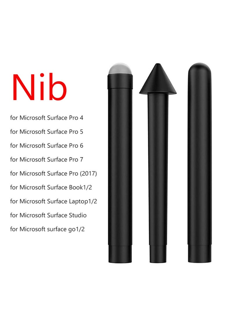 3pcs Pen Tips Stylus Pen Nib HB 2H H Refill Replacement Compatible with Microsoft Surface Pro 7/6/5/4/Book/Studio/Go Touch Pen Tip - Image 3